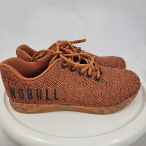 NoBull Mens 7 Womens 8.5 Trainer Shoes ORANGE HEATHER Sneaker Superfabric